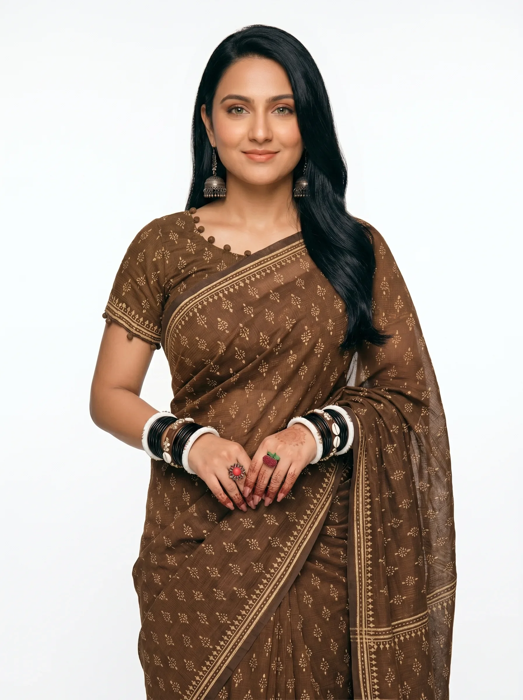 Cocoa Dusk Cotton Saree
